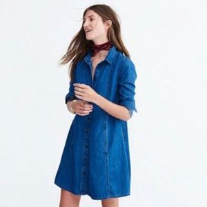 Madewell A-Line Denim shirt dress XXS